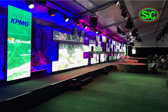Good price 64x32 Dots High Resolution Indoor Full Color LED Display P4 Steel or aluminum Cabinet online