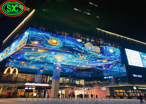 Good price Energy Saving Iron Cabinet IP65 Transparent Led Curtain Display online