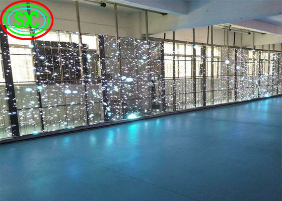 Good price Advertising Panel Epistar Chip Transparent Led Curtain Screen transparent led screen transparent glass led display online