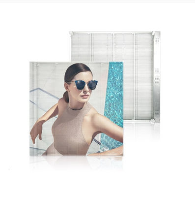 Good price P3.91-7.82mm Waterproof Transparent LED Screen 500x1000mm 5000cd/M2 online