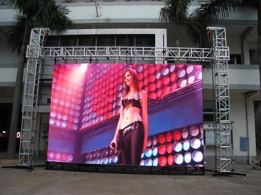 Good price Advertising LED Screens P4.8500x1000mm die casting panel high bright full color Nationstar SMD 1921 outdoor led display online
