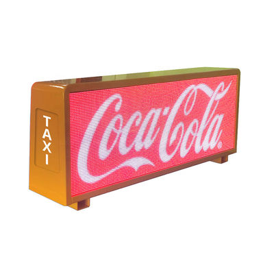 Advanced 5mm Pitch Size Car LED Sign Display with Asynchronous Control 96*32 Cm