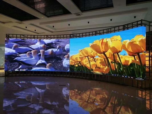 Good price Giant Video Wall LED Panel Screen P2 P3.91 Indoor Advertising Curved Box indoor full color led display online