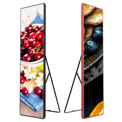Indoor Full Color P2.5 High Bightness 2500cd/㎡ Floor Standing LED Poster Screens