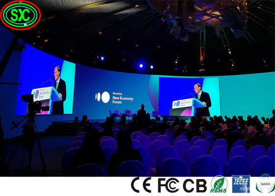 MBI 5124 SMD1010 1300cd/M2 P3.91 Curved Stage Led Display full color led display