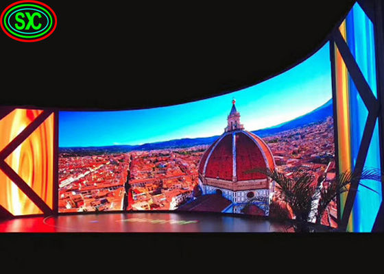 Good price 1000nits SMD2121 P3.91 Indoor Curved Led Display For Stage full color indoor led display online