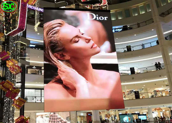 Good price 2880Hz 6500cd/m2 P7.8mm Transparent LED Display SMD2020 online