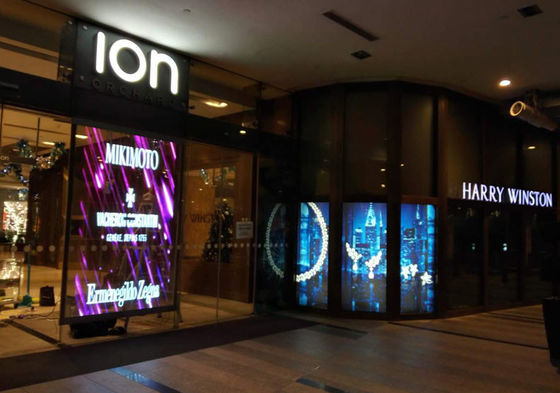 Good price Flexible P10.42 5500cd/Sqm Outdoor Transparent LED Display online