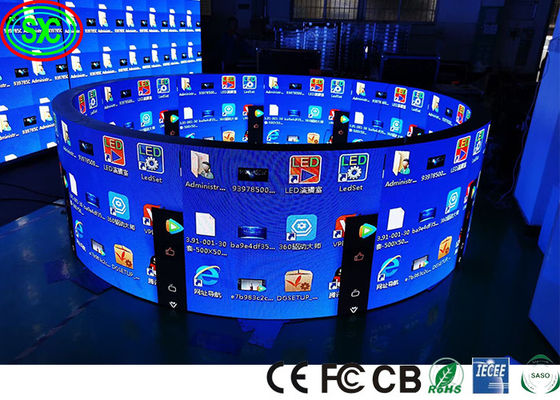 360° Outdoor Full Color Sphere LED Display 3.91mm Pixel Pitch 500x1000mm