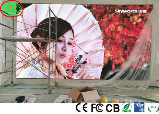 RS485 P2 P3 P4 SMD2121 Advertising LED Video Wall IECEE full color led display screen 	led video wall