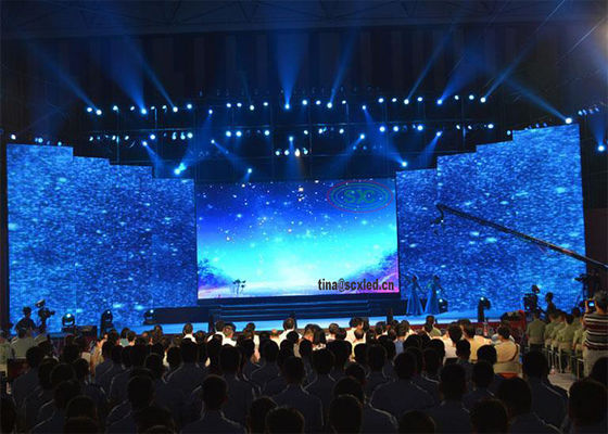 Indoor Full Color P3.91 Led Video Display Screen Stage Background 500*1000mm For Event