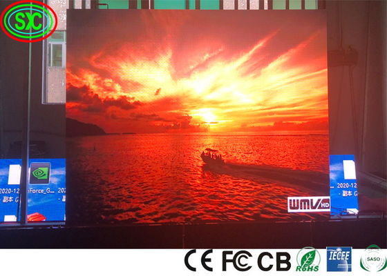 Seamless IP43 250W/M2 GOB LED Display P1.9 P2 P2.5 IECEE advertising led screens