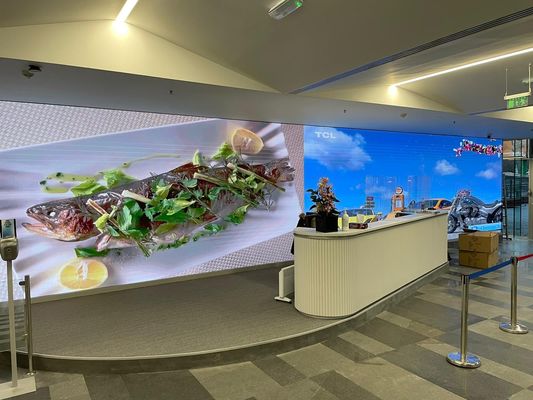Good price Flexible HD Digital LED Display Module P4.8 Outdoor led  display,500x500mm cabinet，1920hz refresh rate，5600 brightness online