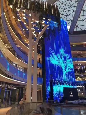 Good price P3.91 LED Transparent Video Display Screen Indoor 500x1000mm 1920hz refresh Window Glass LED Advertising Screen Display online