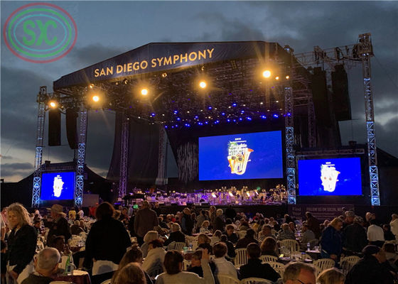 Good price Full color Indoor P4 SMD2121 1R1G1B 1500cd/m²  Led Stage Video Wall online