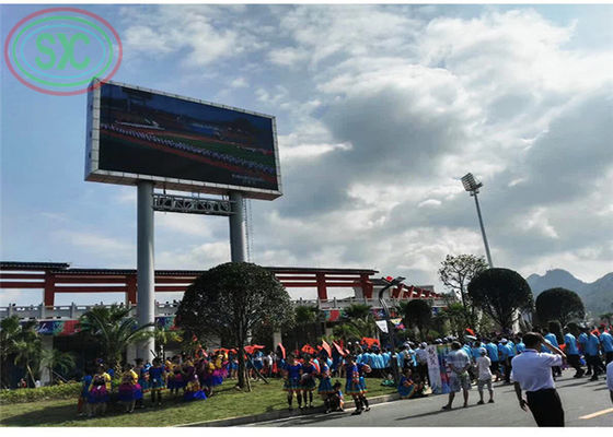 Good price Customized iron steel cabinet full color outdoor P 10 LED billboard play kinds of videos online
