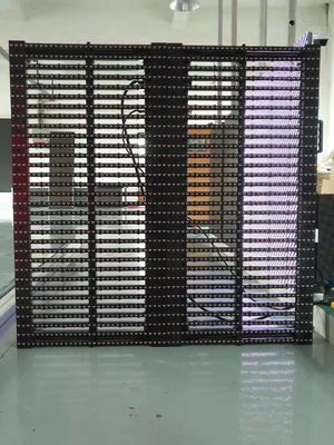 P3.91-7.82 Indoor Outdoor Full Color Transparent LED Screen For Glass Curtain Walls