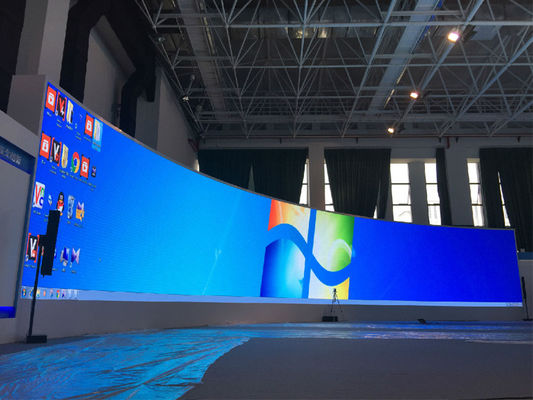 High Flexibility Curved Led Stage Screen , P4 Curtain Led Screen Full Color