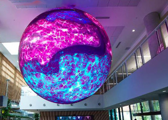 360° Degree Outdoor Full Color Column Sphere LED Display Screen Building Billboard