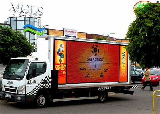 Good price Exterior High Brightness full color  P10mm Truck Mobile LED Display with iron cabinet online