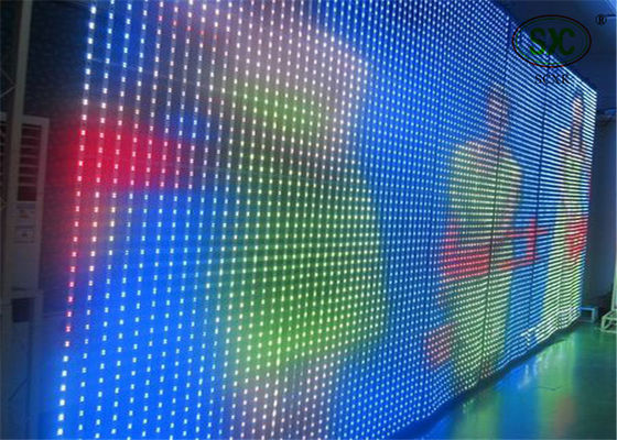 Good price DC-5V  P37.5 SMD  Curtain LED Display , moving Picture big LED display board online