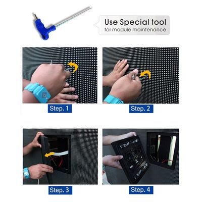 Quality front service RGB  3 in 1 digital outdoor advertising LED display screen P3.91 factory