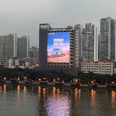 Good price SCX LED P3.91 -7.82 Transparent LED Display Outdoor Glass Advertising LED Screen ,7500 brightness，1m x1m cabinet online