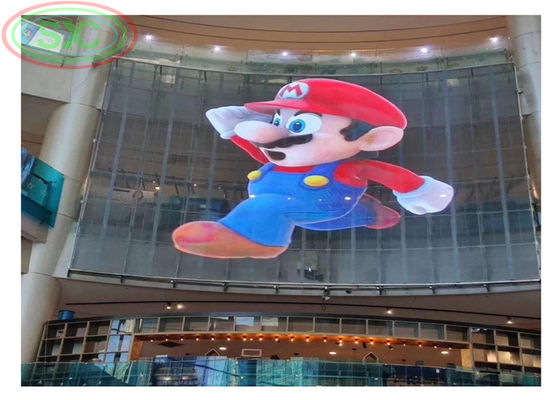 Good price Customizable Transparent LED Screen with pixel configuration 1R1G1B and protection level IP31 designed for indoor advertising display online