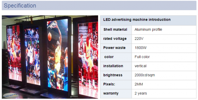 P2 SMD LED Screen 512*512 / 3G WIFI indoor full color led display High Definition 250000K 0