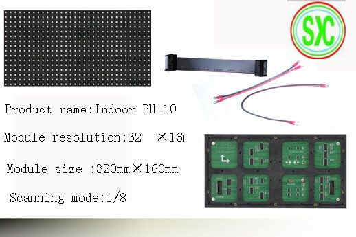 320mm X160mm SMD RGB LED Display Indoor With Die Cast Aluminum , 10000 Dot/Sqm Density 1