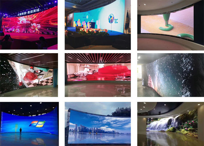 140º/140º View Angle Indoor Led Display Board , Led Screen Video Wall P3.91/P4.81