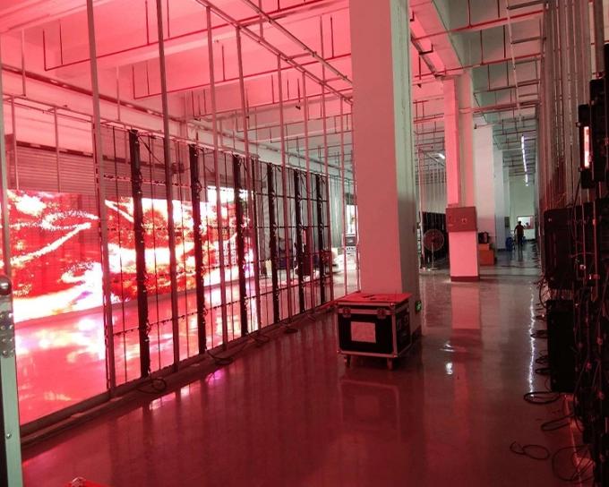 Transparent LED Screen P3.91 commercial advertising glass window display indoor transparent led display screen 3