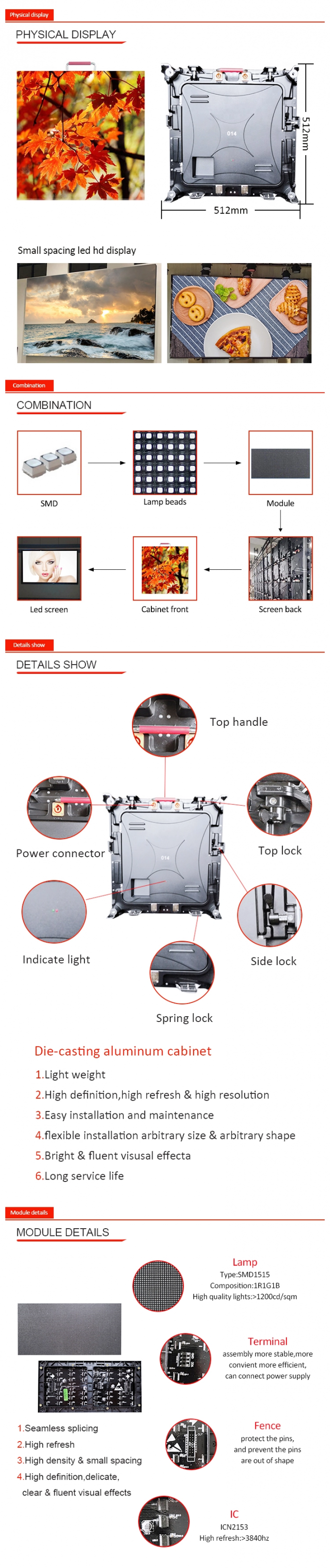 outdoor P4 SMD LED Display Module 256*128mm , outdoor LED Screen Module 1/8 scanning 0