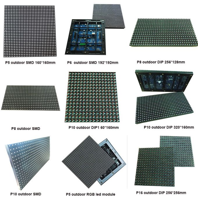 outdoor P6 192mm*192mm led module with large PCB board and heat resistant IC rgb led display module 1