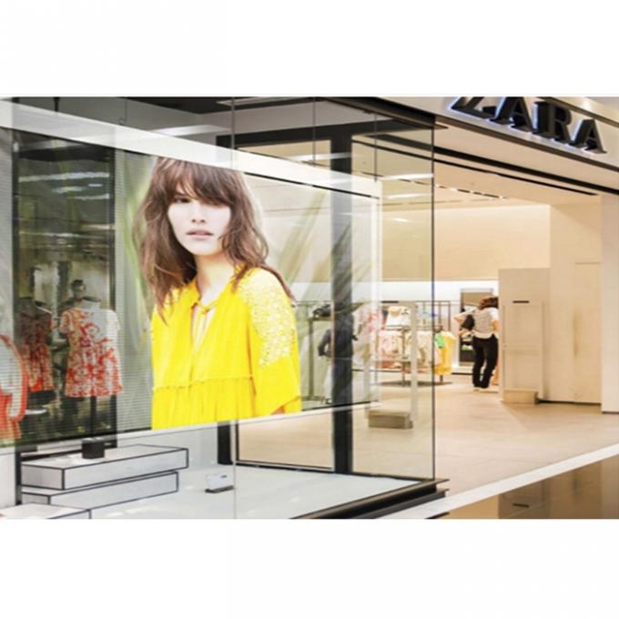 Transparent Led Screen P3.91 1000mm*500mm/1000mm*1000mm Glass Windows Mounted for Jewelry 13