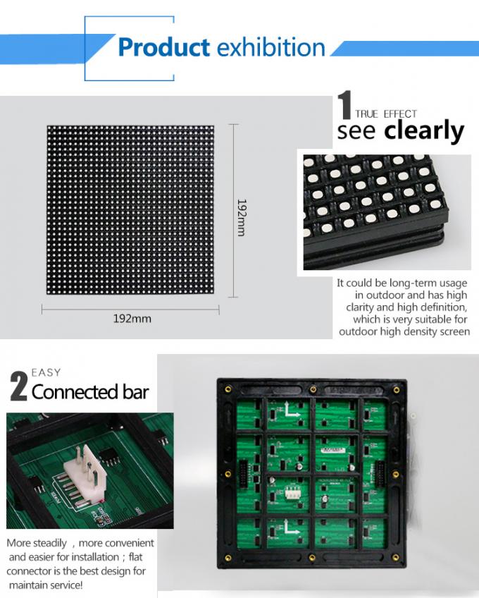 Smd P6 Outdoor Advertising Led Display Board Fixed Installation 4