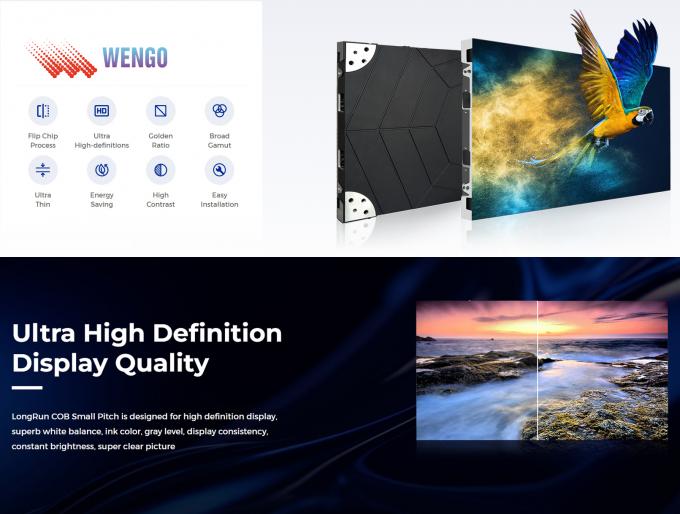 Nova Star Control System 600*337.5mm Die-cast Aluminum Small Spacing LED Screen for Advertising P0.9 P1.25 P1.56 16 9 2